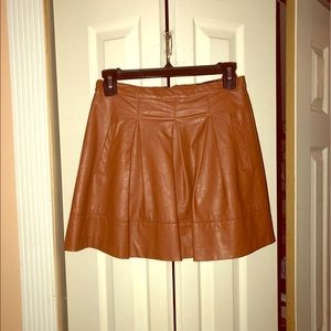 faux leather skirt
